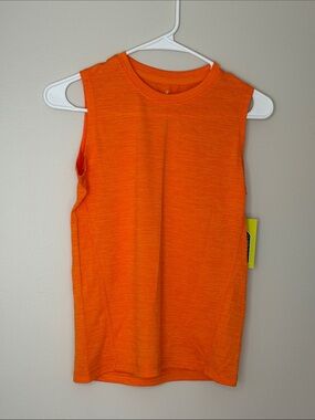 Kids' Sleeveless Performance Top - Bright Orange NEW W TAGS